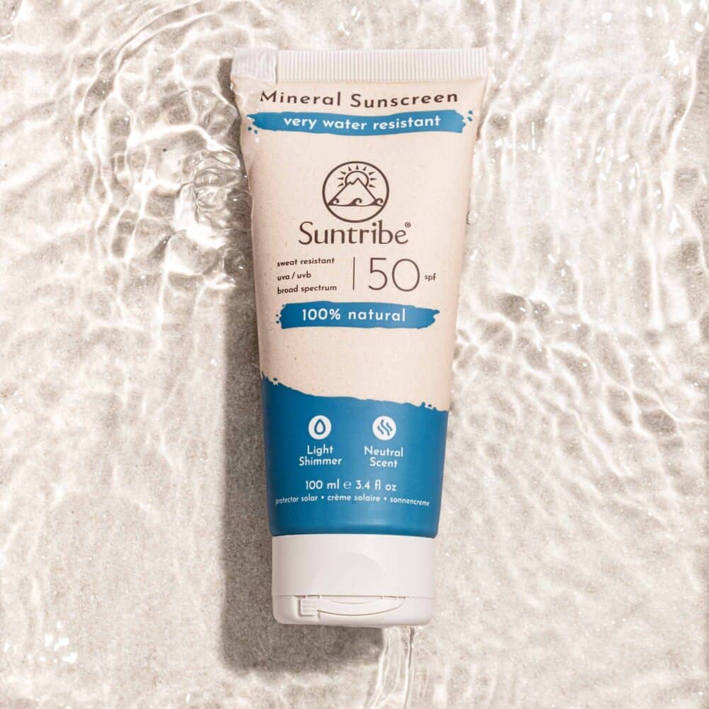 Suntribe All Natural Mineral Krop & Ansigt Solcreme - SPF 50, 100 ml
