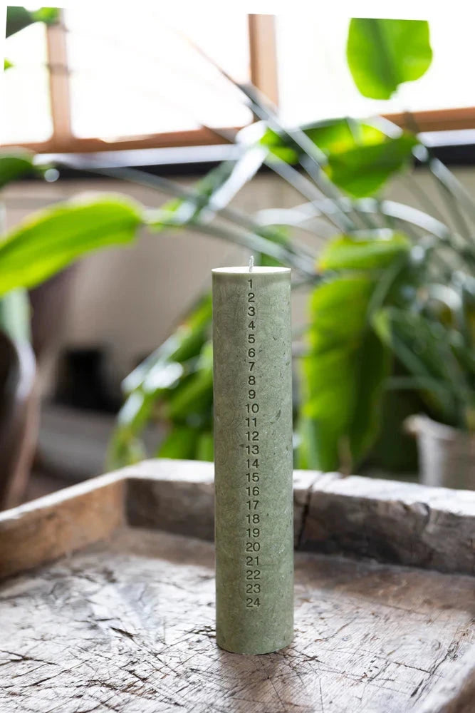 Kalenderlys fra Kunstindustrien - Moss Green