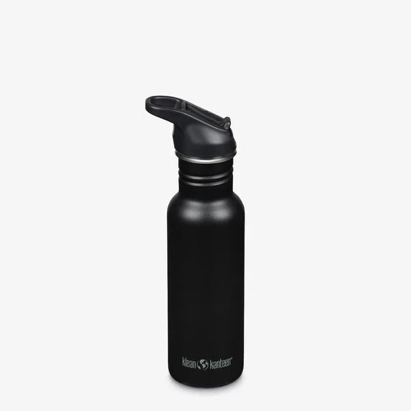 Klean Kanteen 532ml Classic Drikkedunk Sugerør - Black
