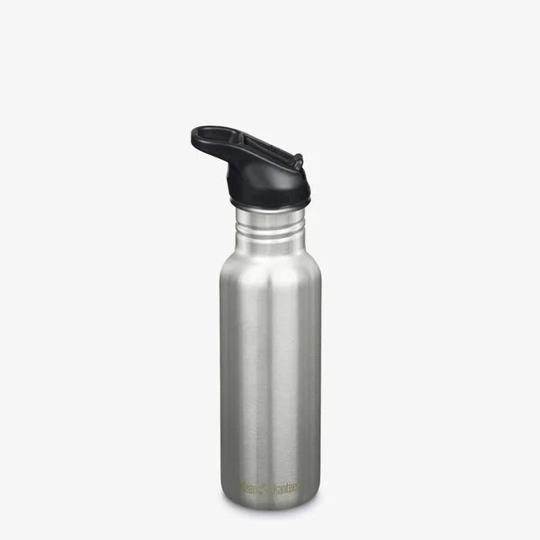 Klean Kanteen 532ml Classic Drikkedunk Sugerør - Brushed Stainless