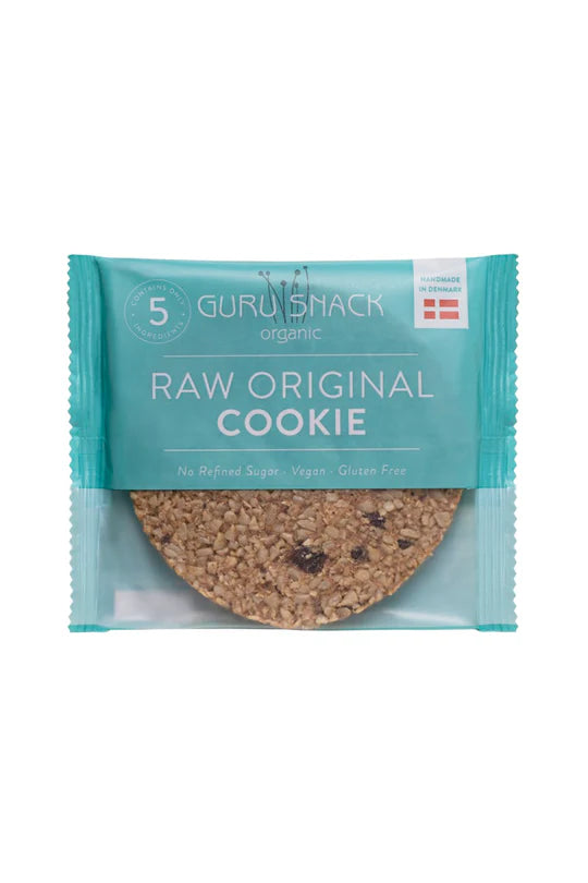 Guru Snack Raw Original Cookies - wrapped