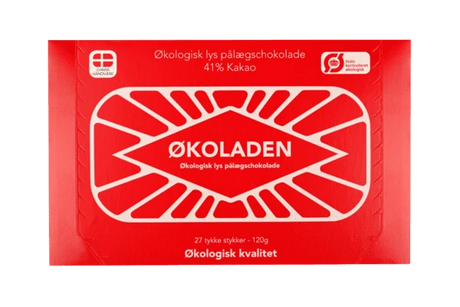 Økoladen 27 stk. pålægschokolade - Lys 41%