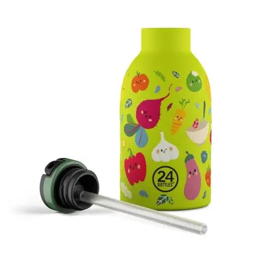 24 Bottles Clima Drikkedunk Sugerør Børn 330 ml - Veggie Friends