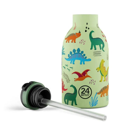 24 Bottles Clima Drikkedunk Sugerør Børn 330 ml - Jurassic Friends