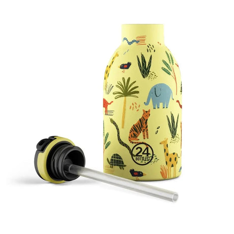 24 Bottles Clima Drikkedunk Sugerør Børn 330 ml - Jungle Friends