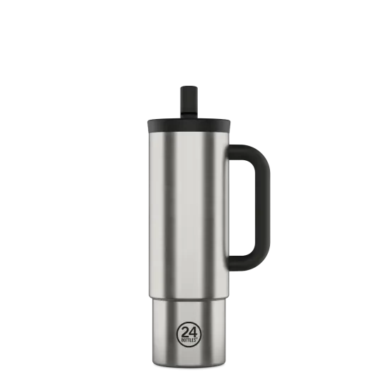 24 Bottles Termokop Sugerør 800 ML - Stål