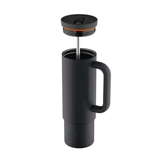 24 Bottles Termokop Sugerør 800 ML - Tuxedo Black