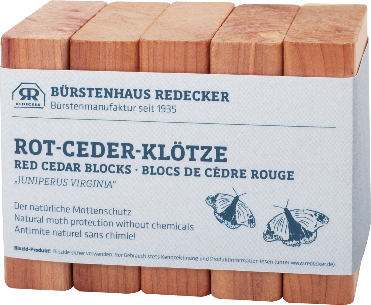 Cedertræsblokke – 5 stk. | Naturlig beskyttelse mod møl