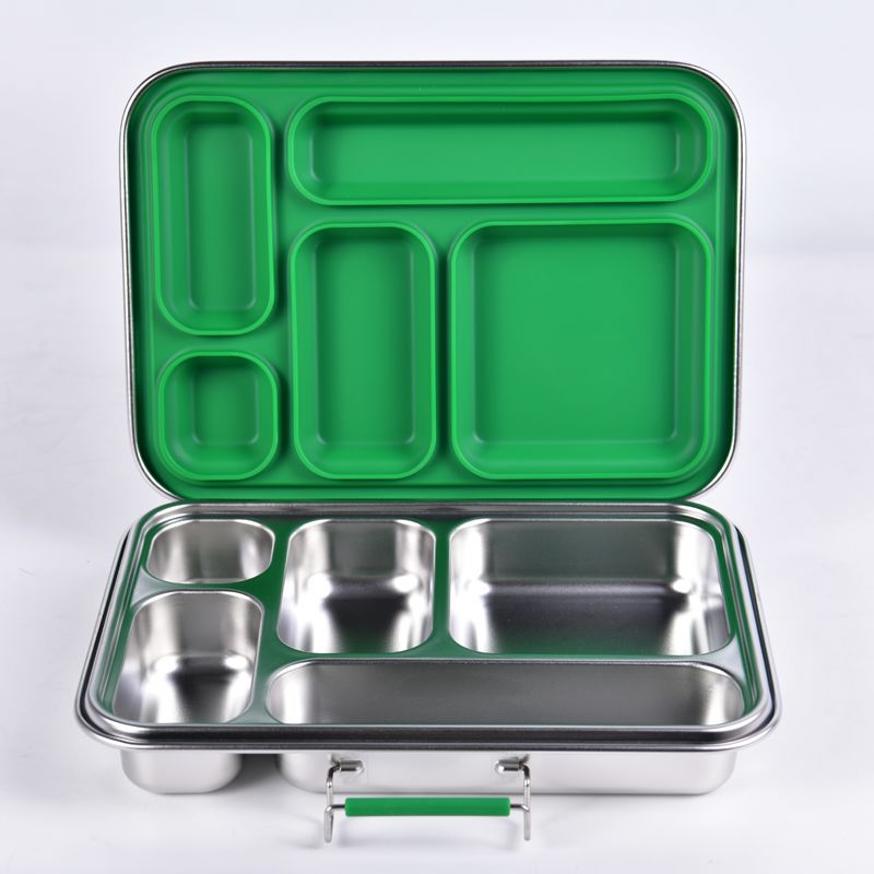 Suztain Madkasse 5 Rum - Grøn