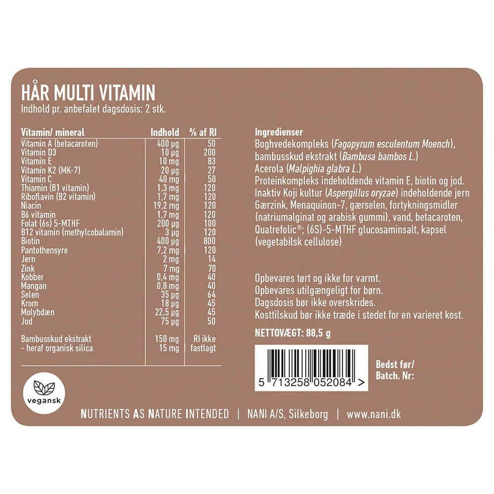 Nani Hår Multivitamin