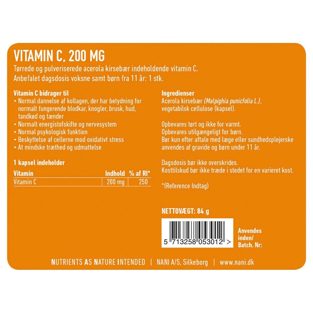 Nani Acerola C vitamin