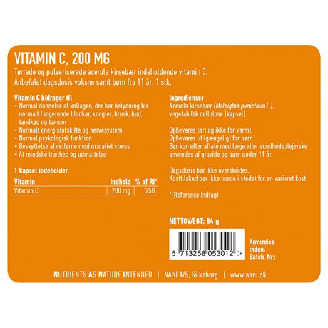 Nani Acerola C vitamin