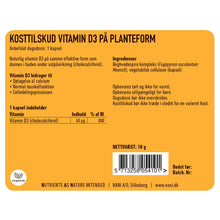 Load image into Gallery viewer, Nani Vitamin D3 på planteform
