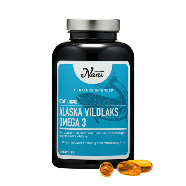 Nani Alaska Vildlaks Omega 3 – 180 kapsler