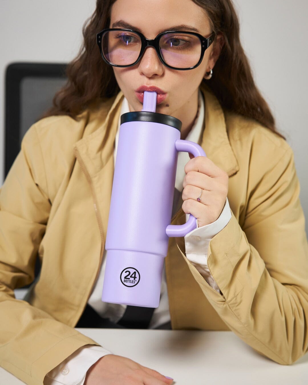 24 Bottles Termokop Sugerør 800 ML - Erica