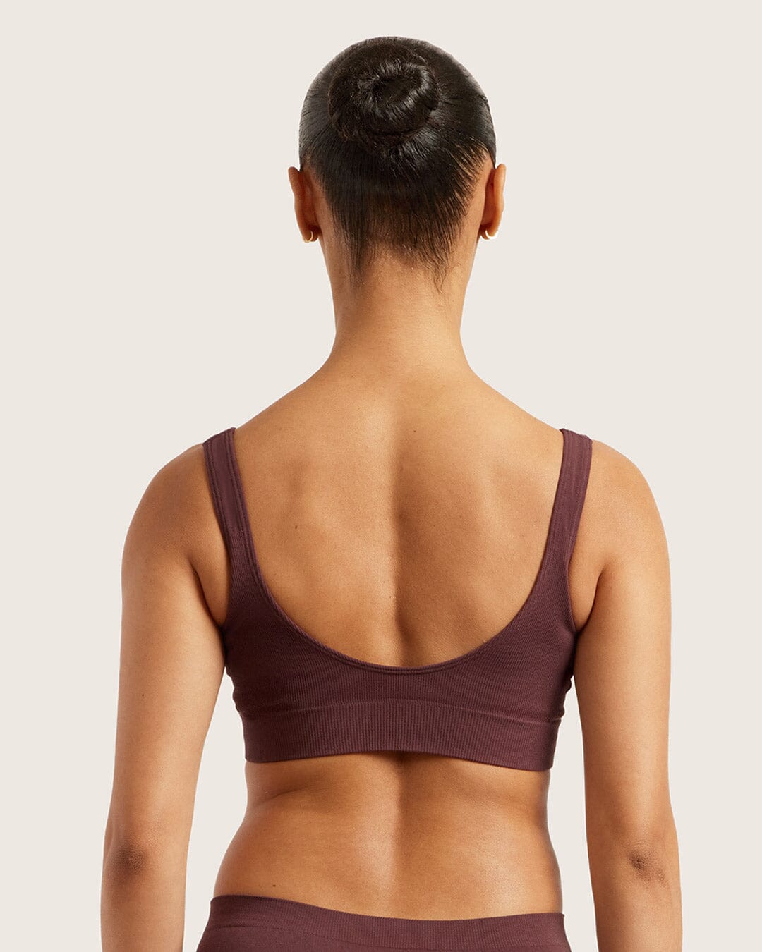 Boody Padded Shaper Crop BH Bambus - Mulberry