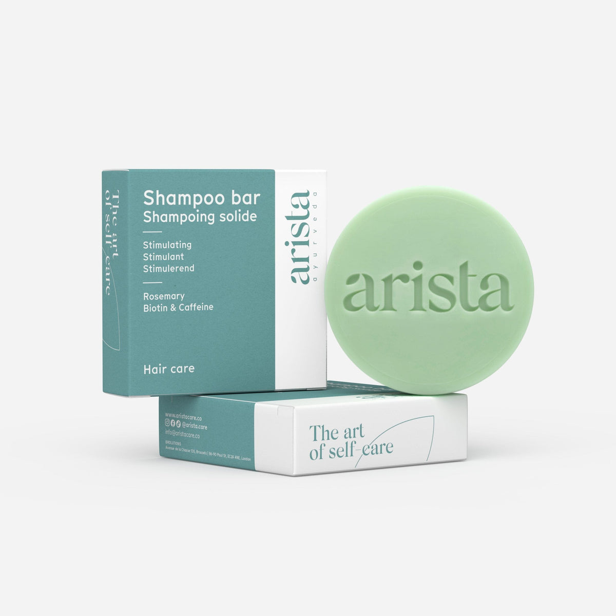 Stimulerende shampoo bar med rosmarin og koffein