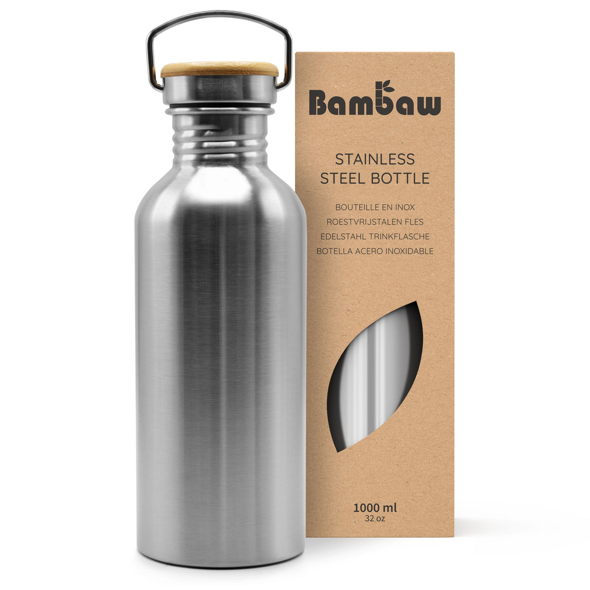 Bambaw Drikkedunk 1000 ML - Steel