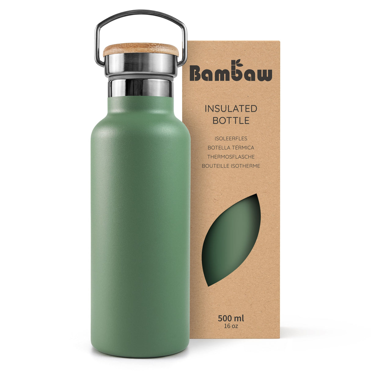 Bambaw Termodrikkedunk 500 ML - Sage Green