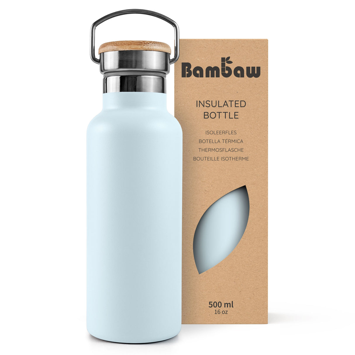 Bambaw Termodrikkedunk 500 ML - Ice Blue
