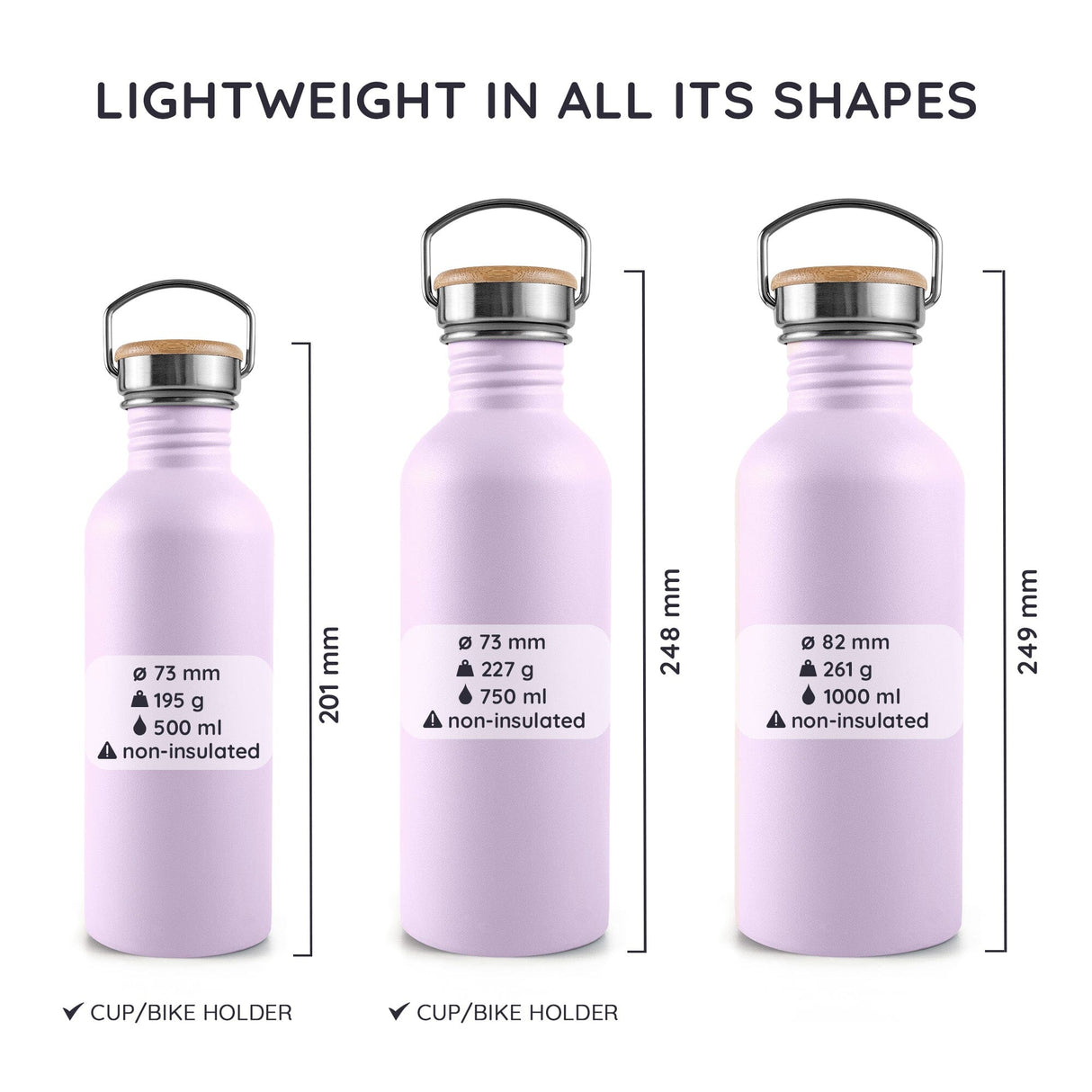 Bambaw Drikkedunk 500 ML - Lavender