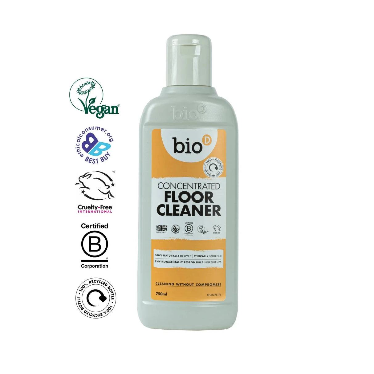 BIO-D Gulvrens med hørfrøolie 750 ml