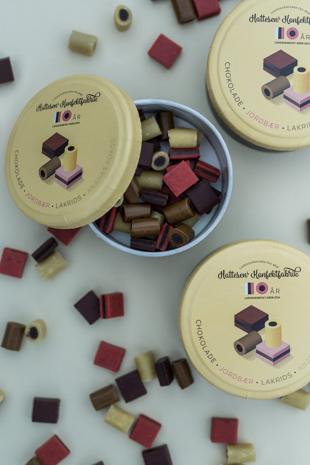Hattesens Lakridskonfekt - 10 års Jubilæums Æske