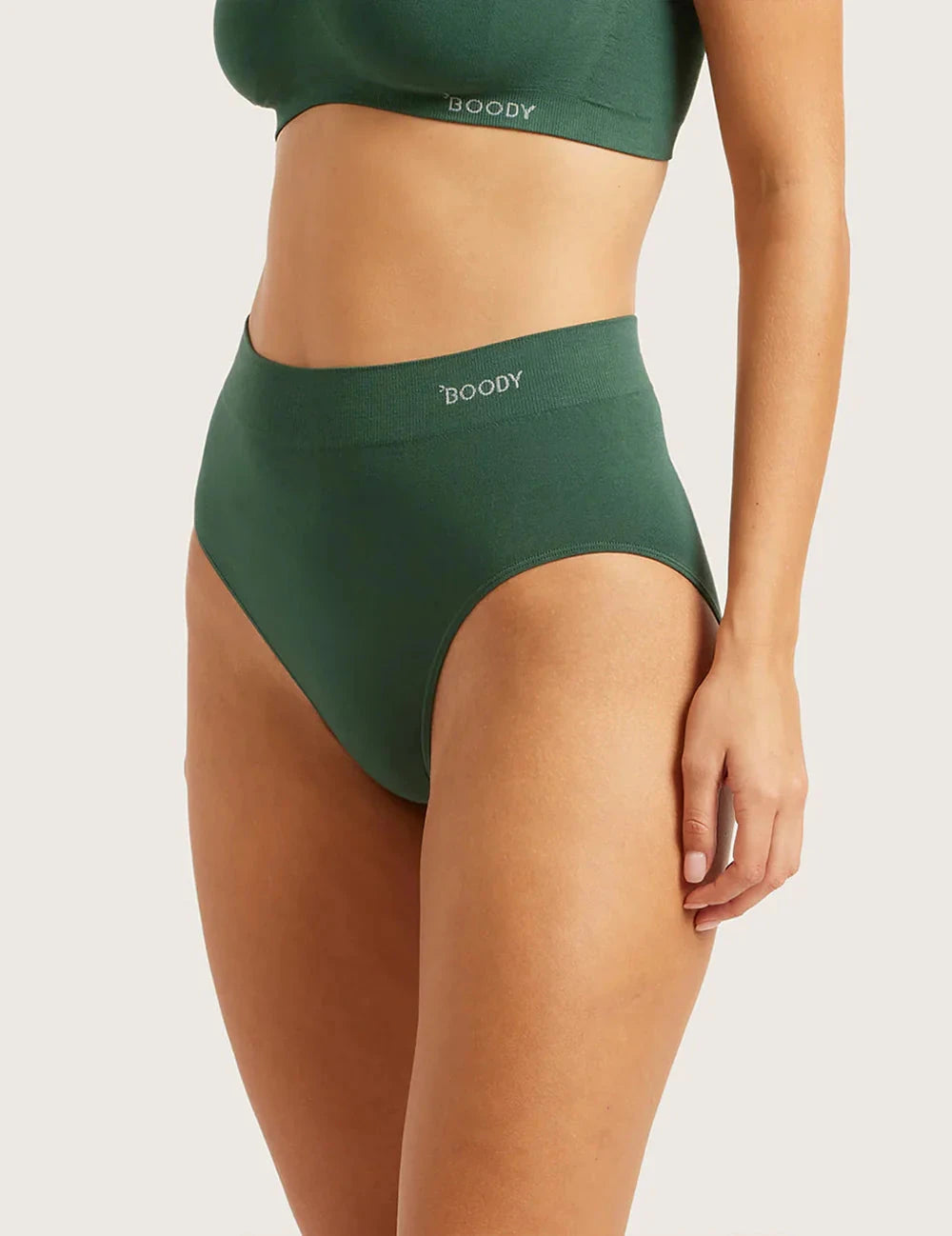 Boody Full Brief Trusser Bambus - Emerald Green