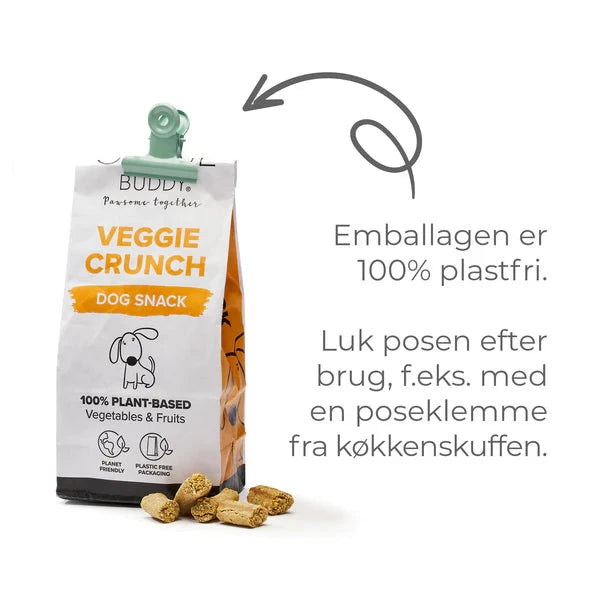 Globe Buddy Veggie Crunch, knasende godbidder, 200 g