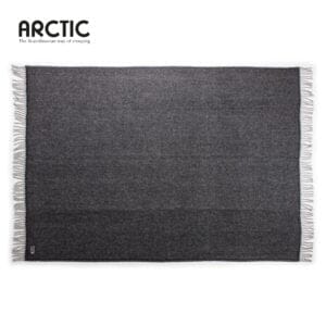 Arctic Uldplaid Herringbone - Black