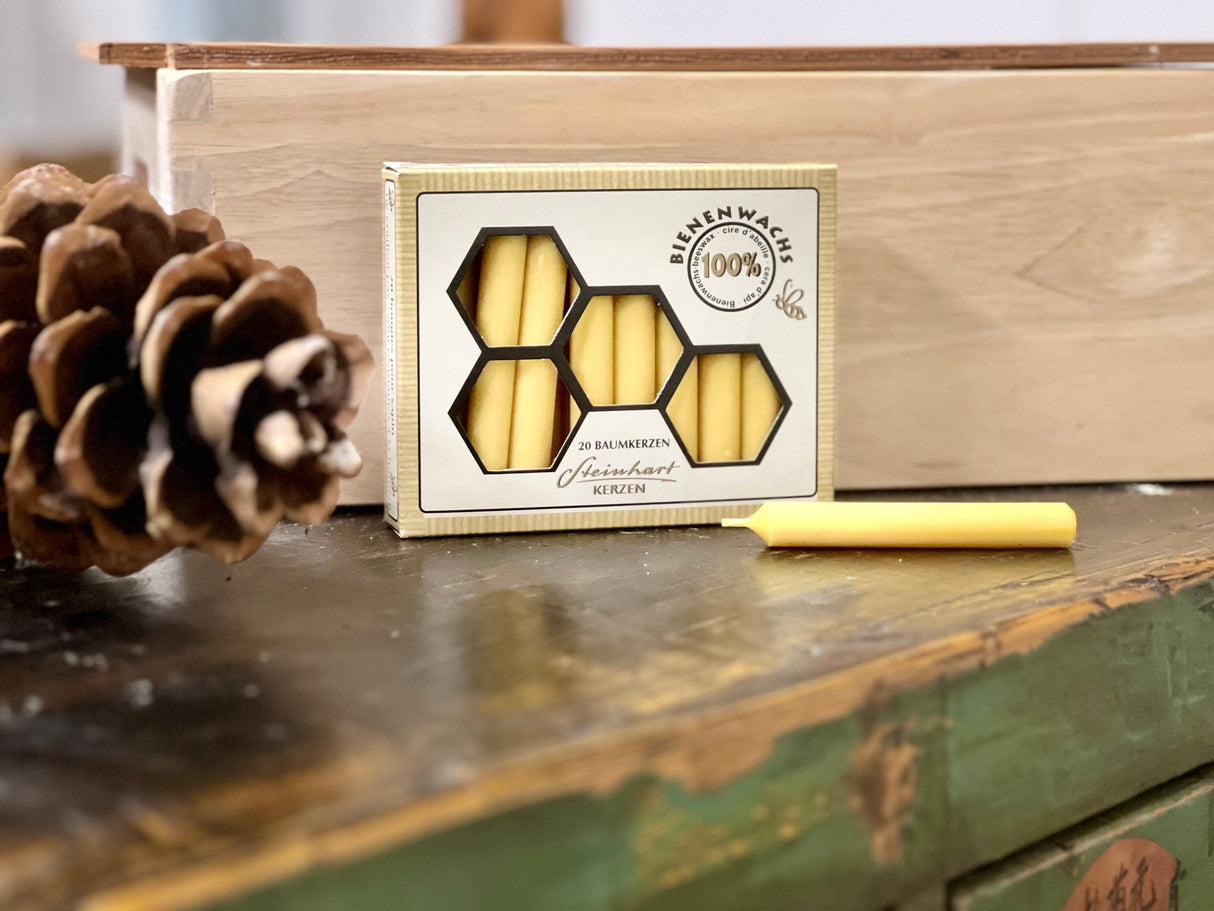 Juletræslys Bivoks - 20 STK