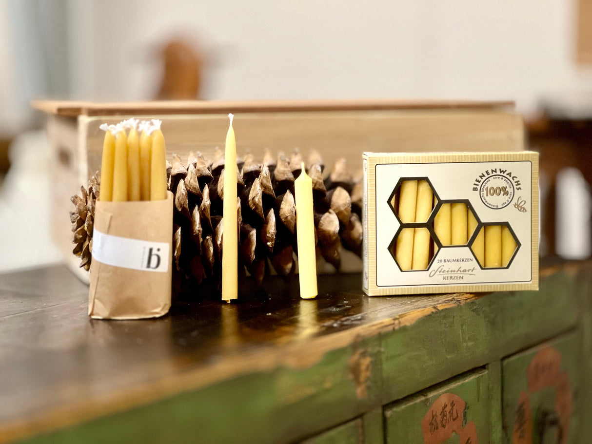 Juletræslys Bivoks - 20 STK