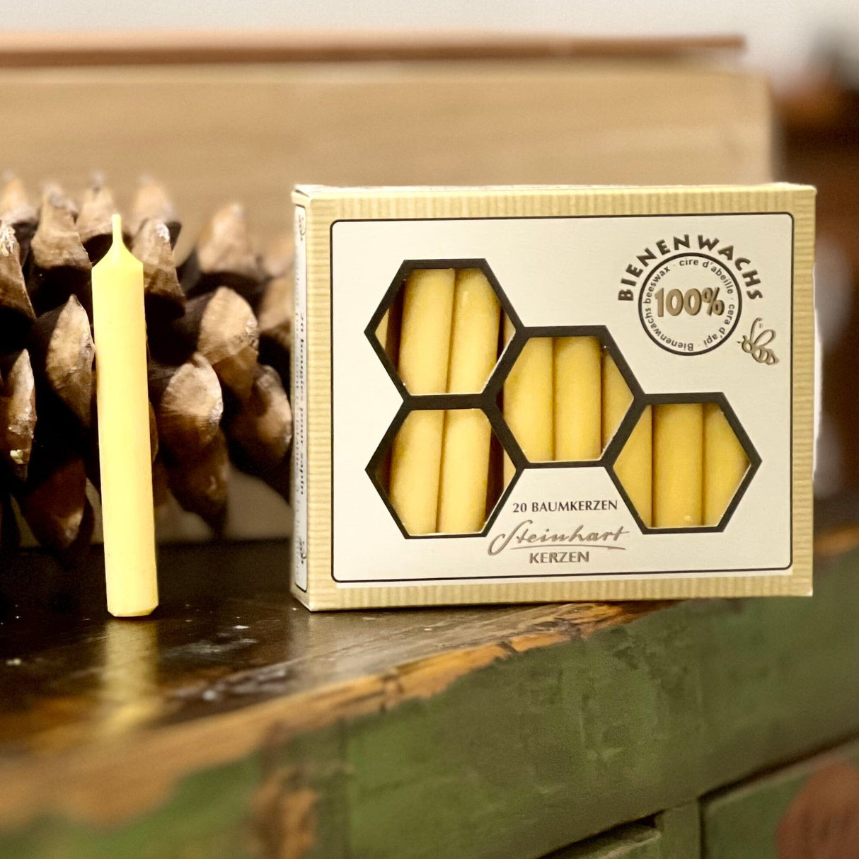 Juletræslys Bivoks - 20 STK