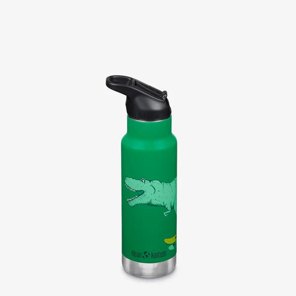 Klean Kanteen Termo Drikkedunk I Rustfrit Stål Til Børn 355 ML - Dino Skate