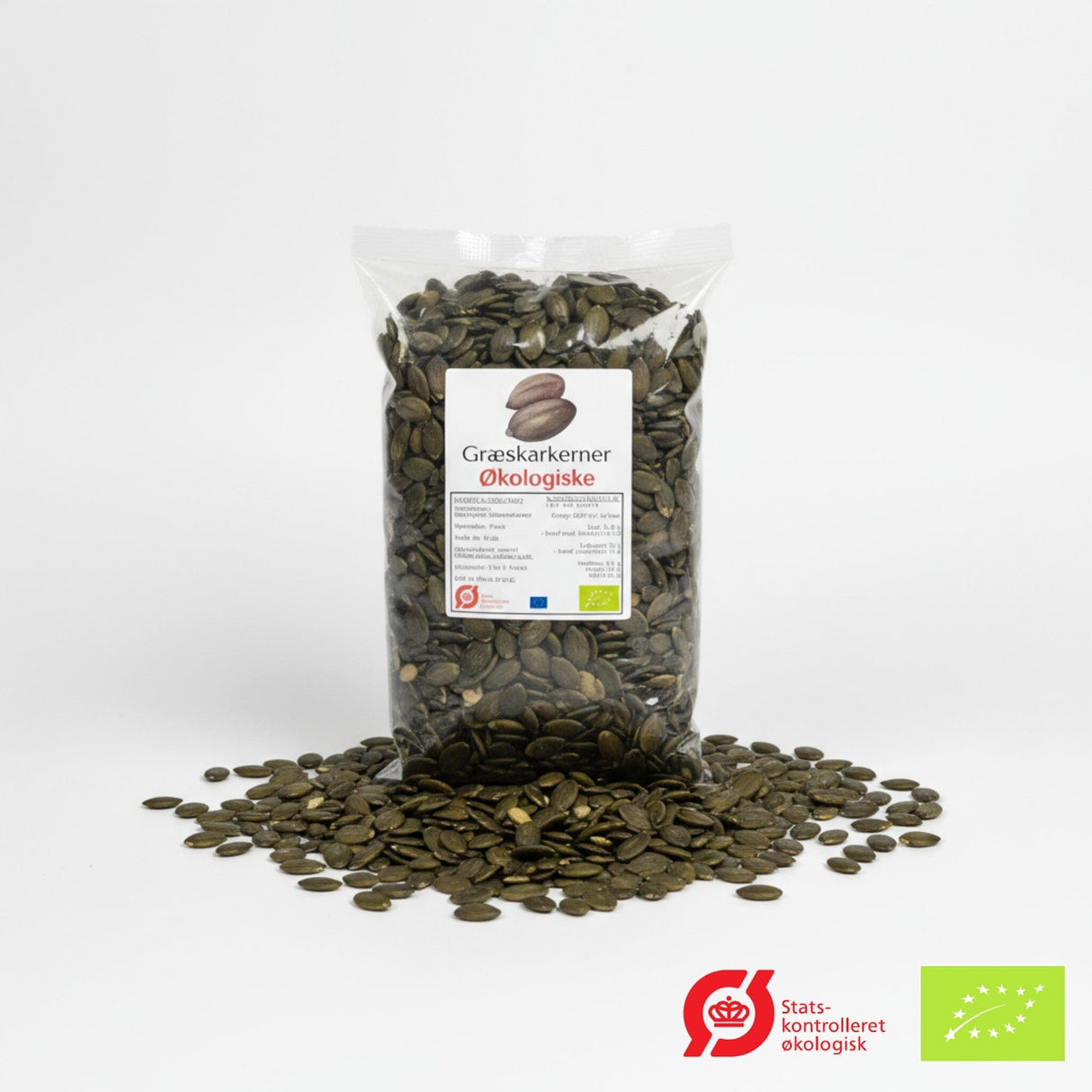 Suztain Økologiske Græskarkerner - 1000 Gram