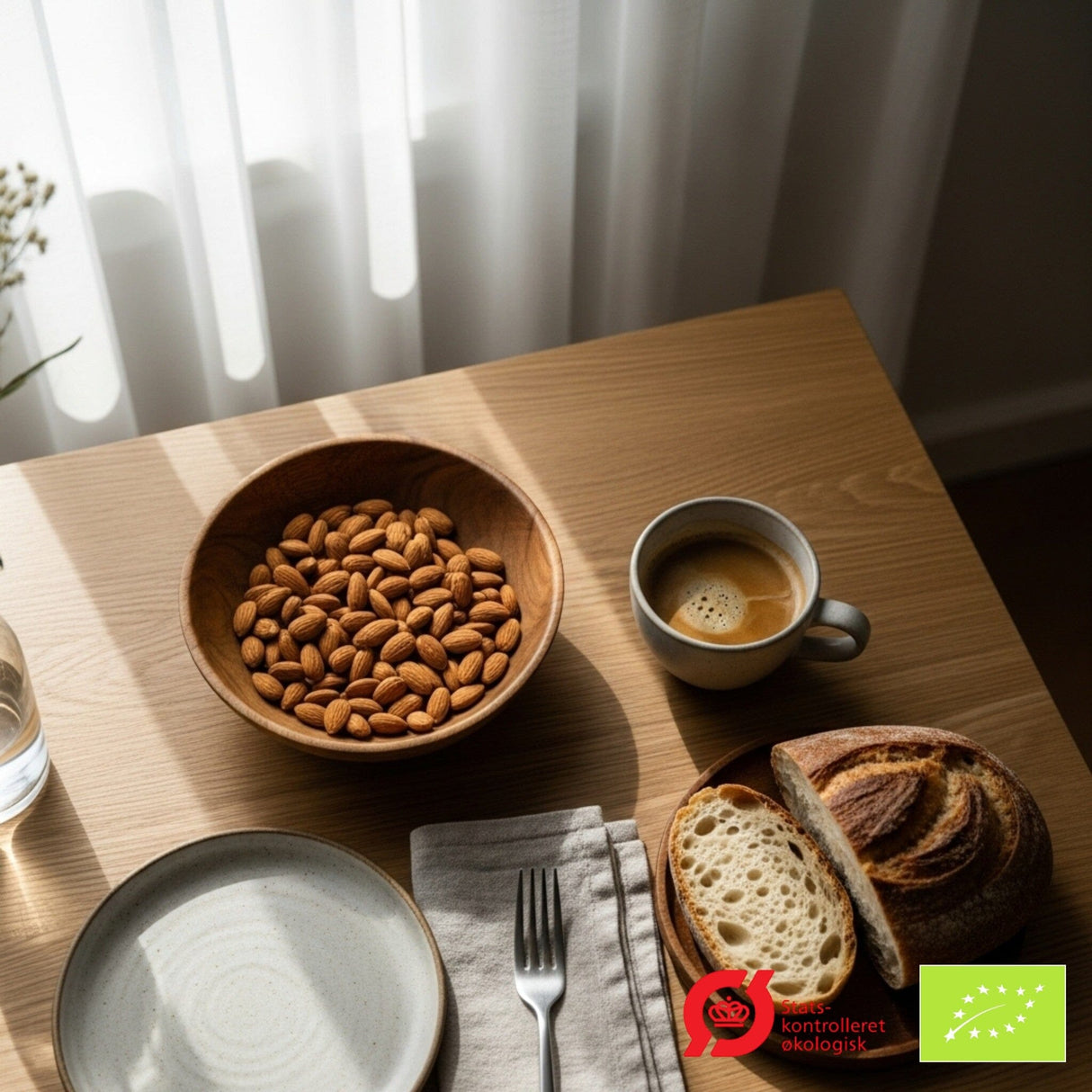 Suztain Økologiske Mandler Valencia - 1000 Gram