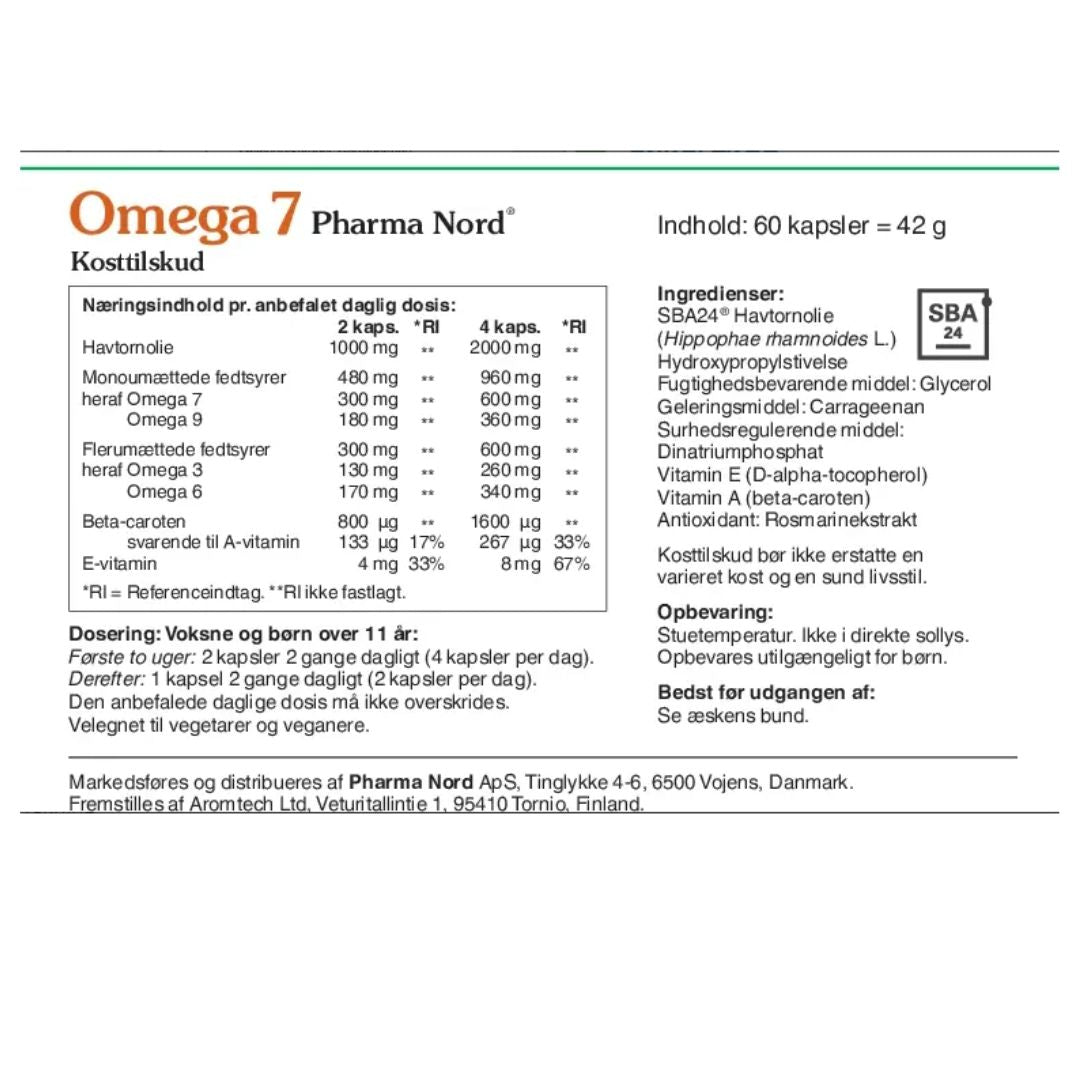 Pharma Nord Omega 7, 60 kapsler