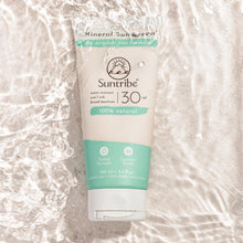 Load image into Gallery viewer, Suntribe All Natural Mineral Krop &amp; Ansigt Solcreme SPF 30, 100 ml
