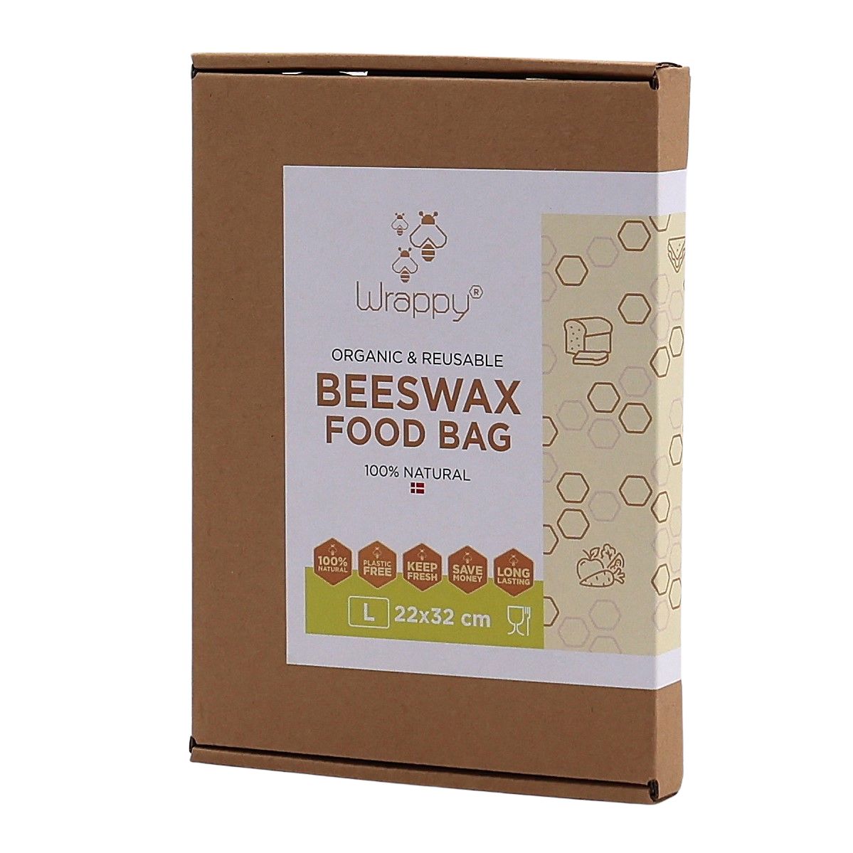 Wrappy Brød & Grønt Pose - Large