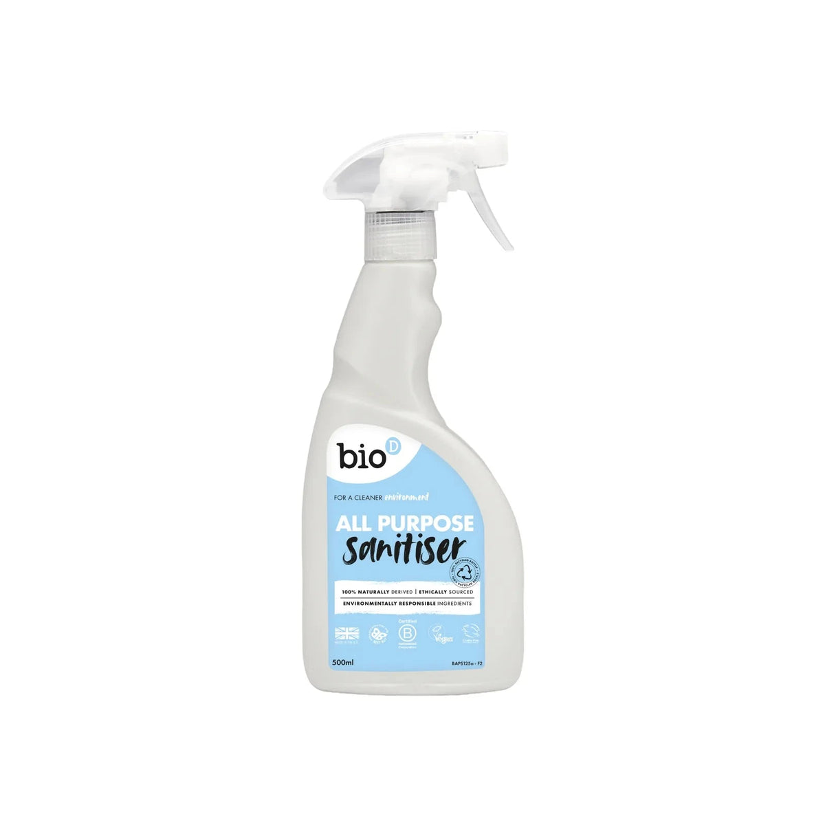 BIO-D - All-Purpose Sanitiser og Rengøringsspray - 500 ml
