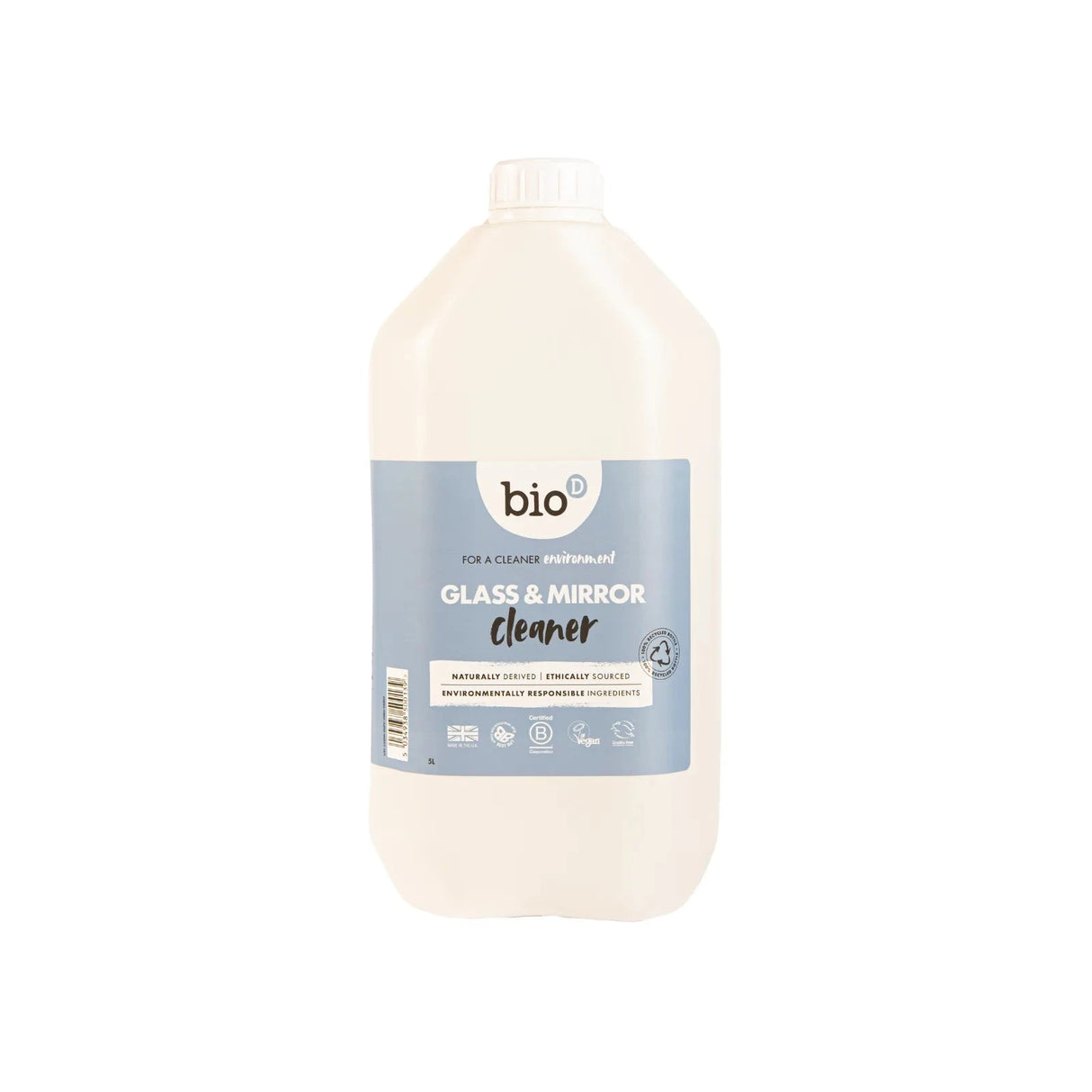BIO-D - Rengøringsspray glas og vinduer - 5 liter