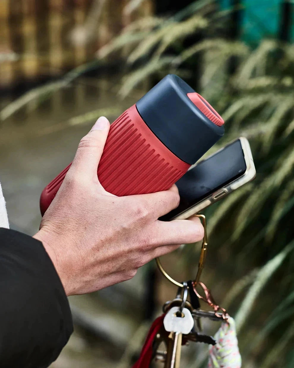 Black & Blum Termokop Glas 340 ml - Olive