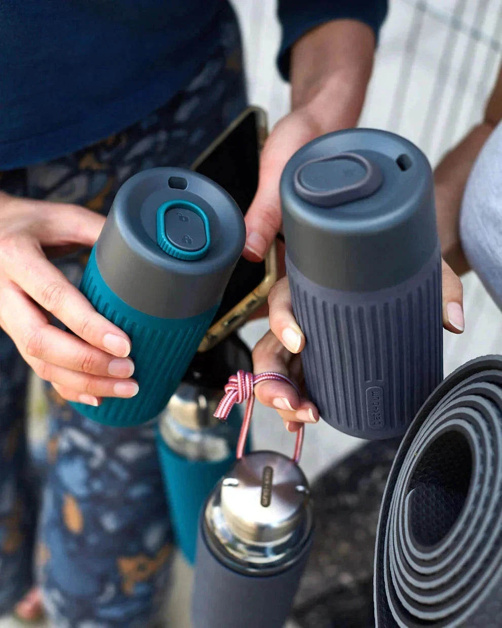 Black & Blum Termokop Glas 340 ml - Slate