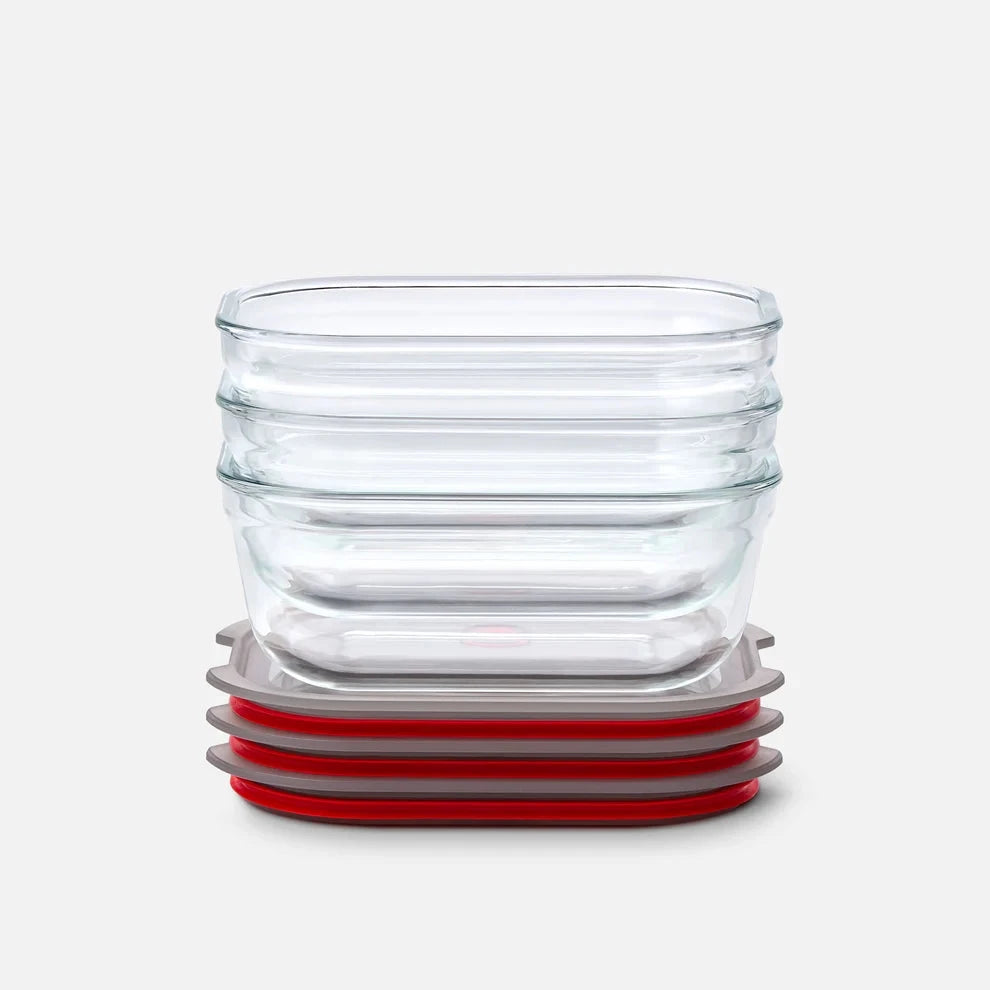 Black+Blum Madbeholdere i Glas 3 stk - 600 ML