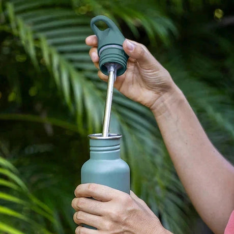 Klean Kanteen 532ml Classic Drikkedunk Sugerør - Brushed Stainless