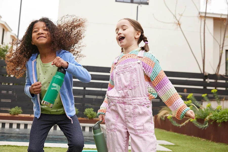 Klean Kanteen Termo Drikkedunk I Rustfrit Stål Til Børn 355 ML - Dino Skate