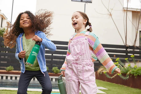 Klean Kanteen Termo Drikkedunk I Rustfrit Stål Til Børn 355 ML - Dino Skate