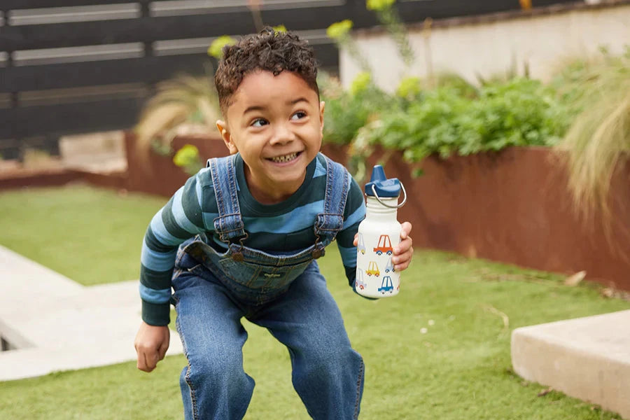 Klean Kanteen Drikkedunk Børn 355ml Classic w/ Sippy Cap - Cars