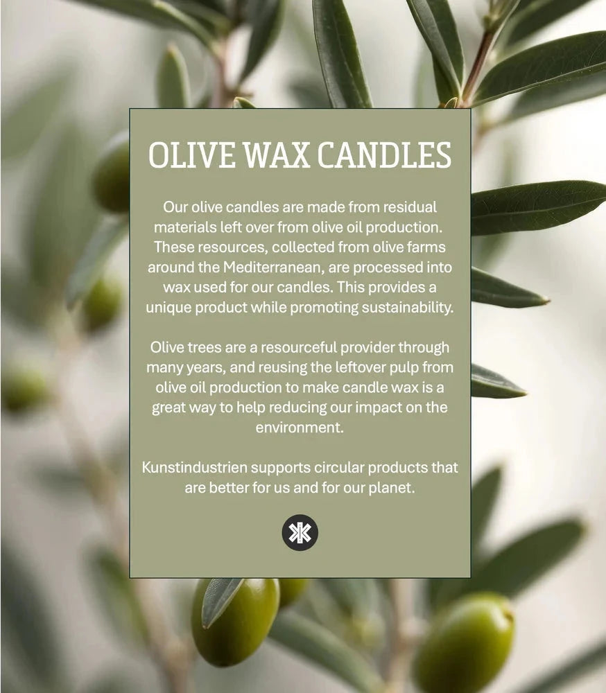 Kalenderlys fra Kunstindustrien - Chestnut hvide tal