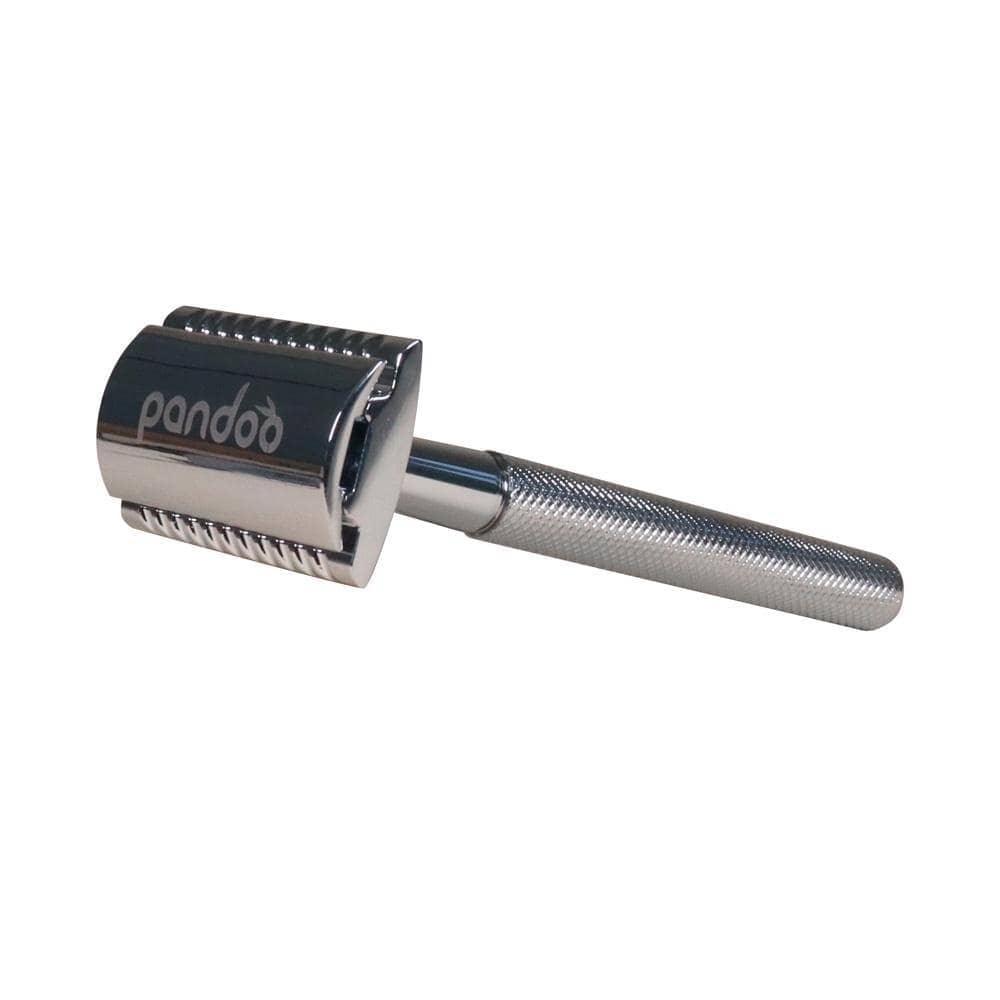 Pandoo Barberskraber Safety Razor - Metal Sølvfarvet